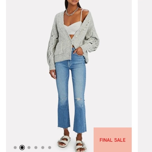 MOTHER THE HUSTLER ANKLE FRAY IN UNDERSTUDY HI RISE KICK FLARE BOOTCUT STRETCH - Picture 3 of 16